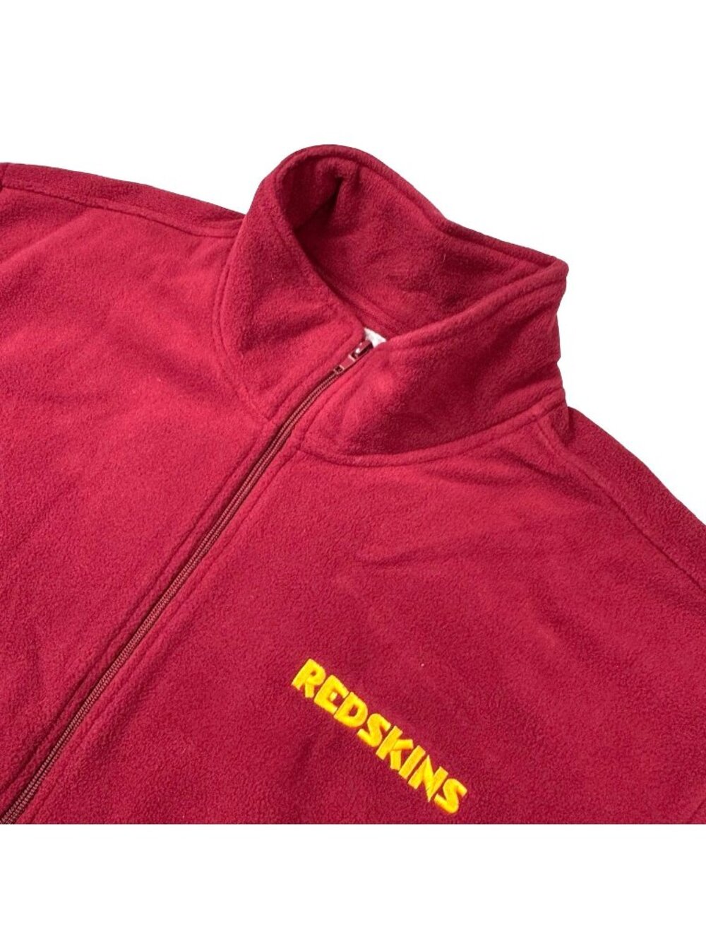 VTG Washington Redskins x Reebok Men's Full Zip L.S Sweatshirt Red • XL